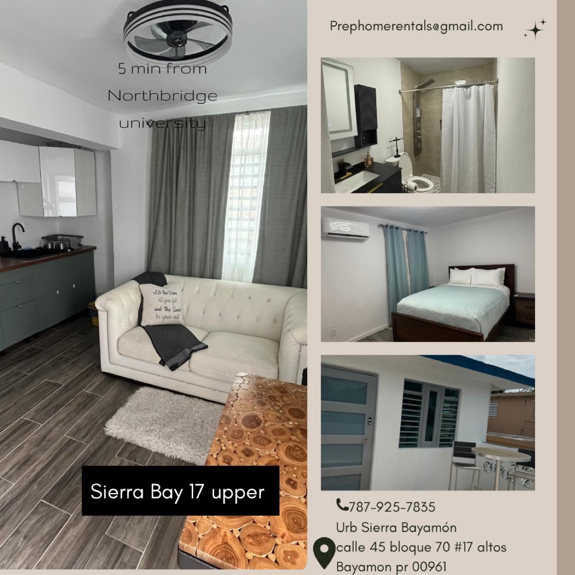 Flyer for Student Housing Unit 2 — 2BR / 1BA, 2nd floor, Sierra Bayamón
