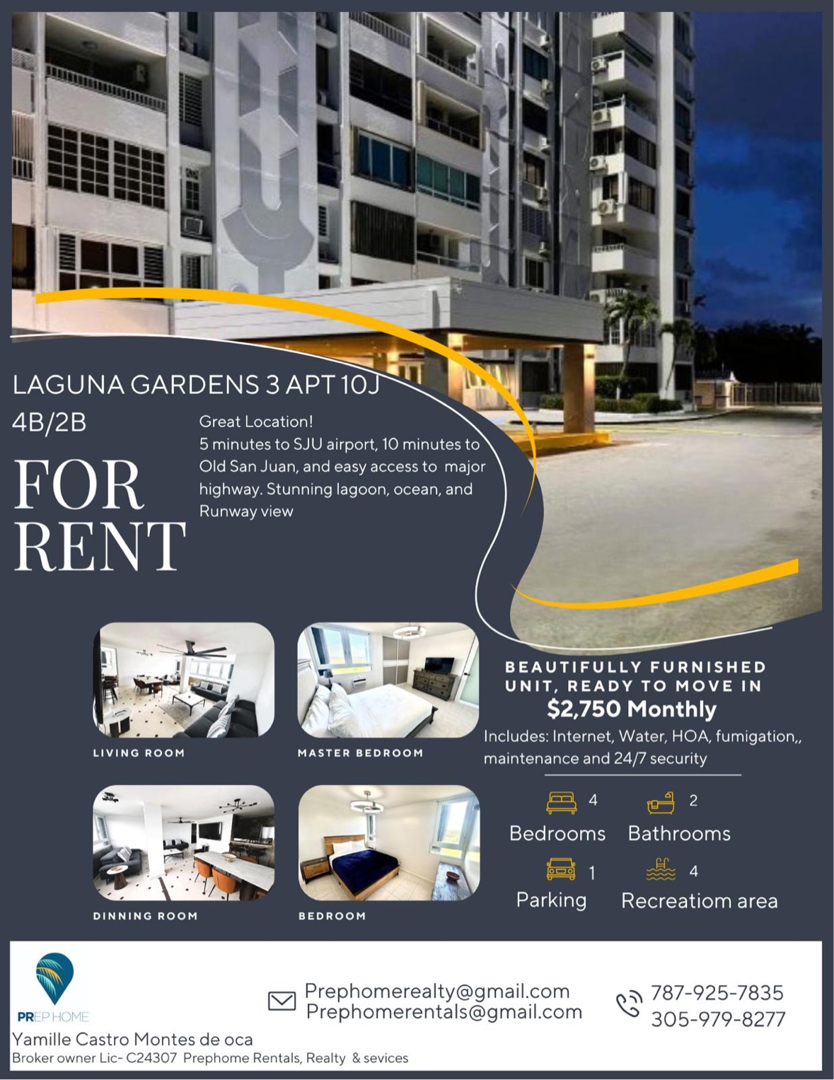 Flyer for Laguna Gardens 3, Apt 10J — Recently Rented
