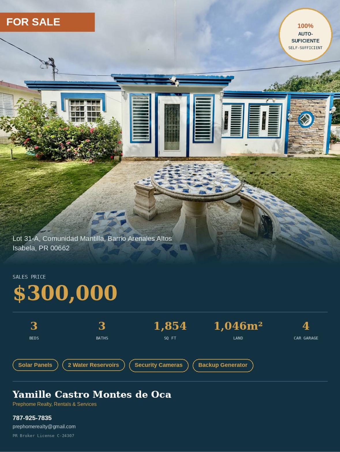 Front exterior of the Isabela house for sale
